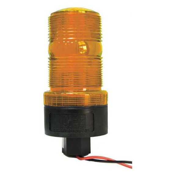 Railhead Gear Warning Strobe,Amber,LED,12 to 90VDC M490-LED DCAP
