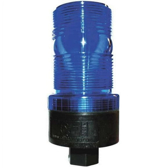 Railhead Gear Warning Strobe,Blue,LED,120VAC M490-LED B