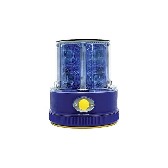 Railhead Gear Rechargeable Safety Light,Blue,LED,Solar M18-SOLAR B