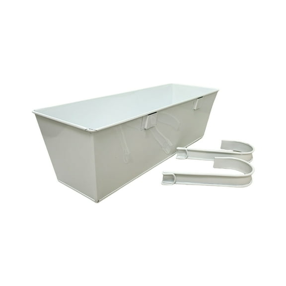 Railing Planter Box Flower Pots for Balcony or Patios Space Saving Countryside Styles Plant Holder Decoration