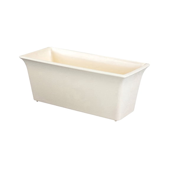 Railing Planter Box Large Rectangular Plastic Flower Pots for Growing Vegetables on Balcony, Flower Troughs for Tulips, Succulents, Herbs, Outdoor Planter Planters for Outdoor Plants