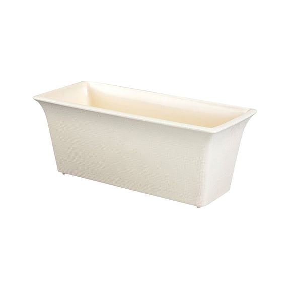 Railing Planter Box Large Rectangular Plastic Flower Pots for Growing Vegetables on Balcony, Flower Troughs for Tulips, Succulents, Herbs, Outdoor Planter Planters for Outdoor Plants