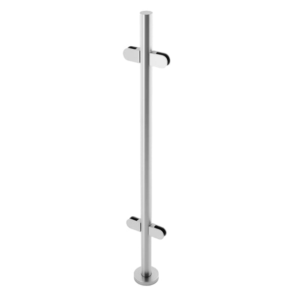 Railing Post, Stainless Steel Railing Fence Pole, Corner Post Stainless Steel Pole 110cm
