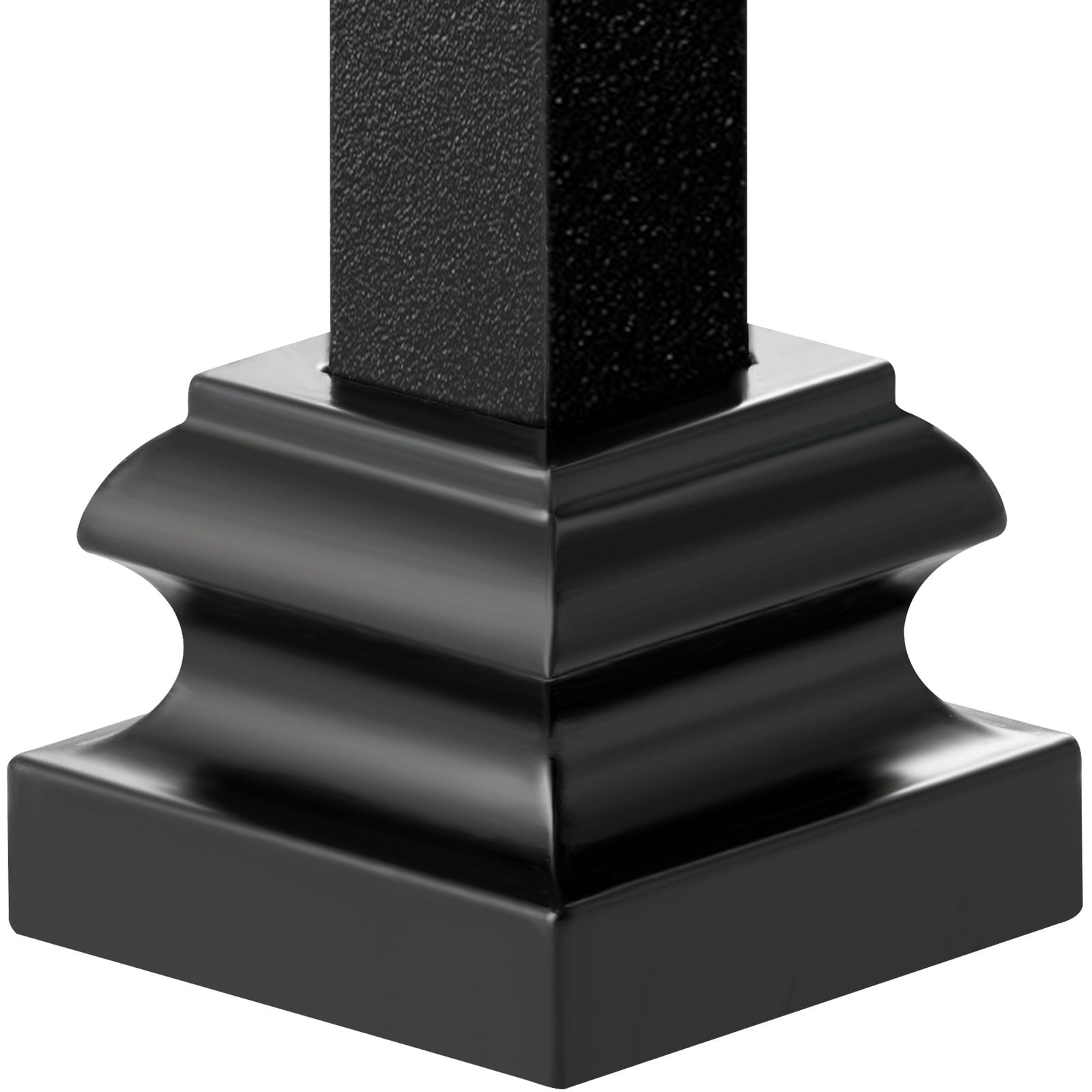Railing Shoes 50-Pack 1/2 Inch Square Aluminum Alloy Base with Screw Holes for Staircase Railings Installation