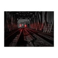 thumbnail image 1 of Railroad Bridge - Minneapolis Minnesota Photography Railroad Bridge Industrial Nightlife City Surrealism Moody Unframed Wall Art Print 12 x 18 inches, 1 of 7