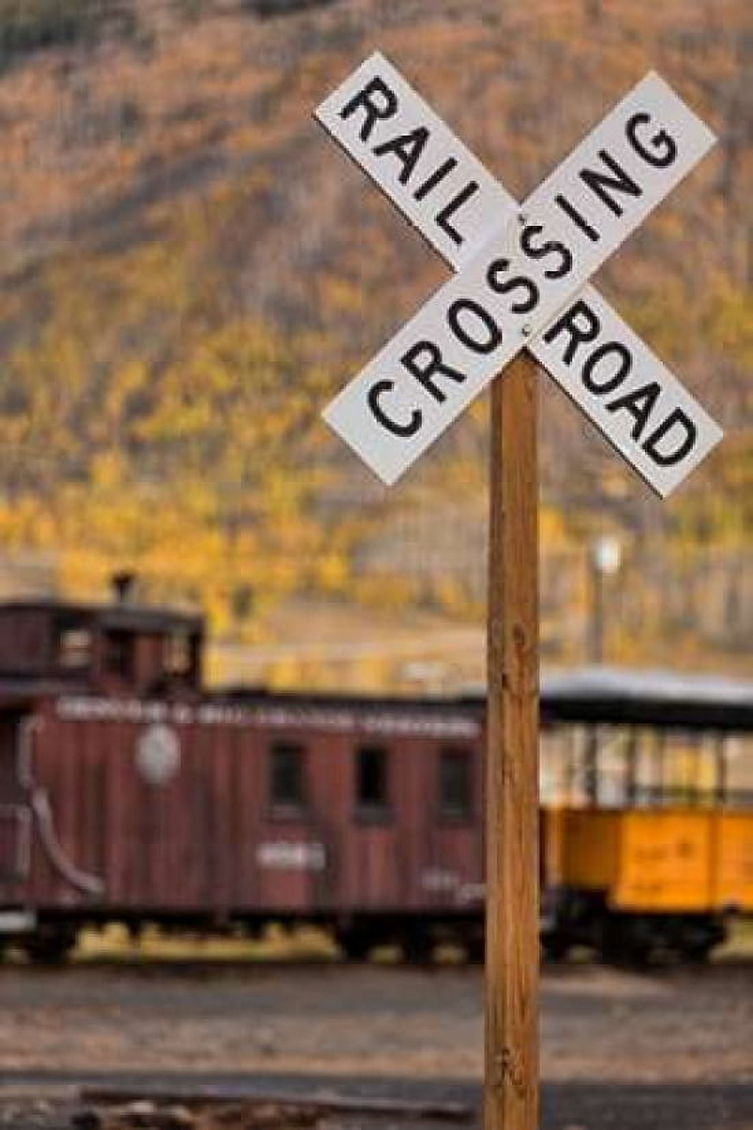 Railroad Crossing Canvas Art - Kathy Mahan (24 x 36)