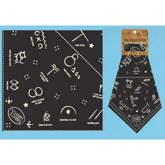 Railroad Hobo Codes Bandana
