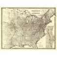 thumbnail image 1 of Railroad Map - Fort Scott Topeka and Lincoln Railroad - Colton 1883 - 23 x 29.68 - Vintage Wall Art, 1 of 5