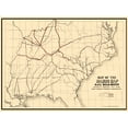 thumbnail image 1 of Railroad Map - Rabun Gap Railroad - Keenan 1850 - Vintage Wall Art, 1 of 4