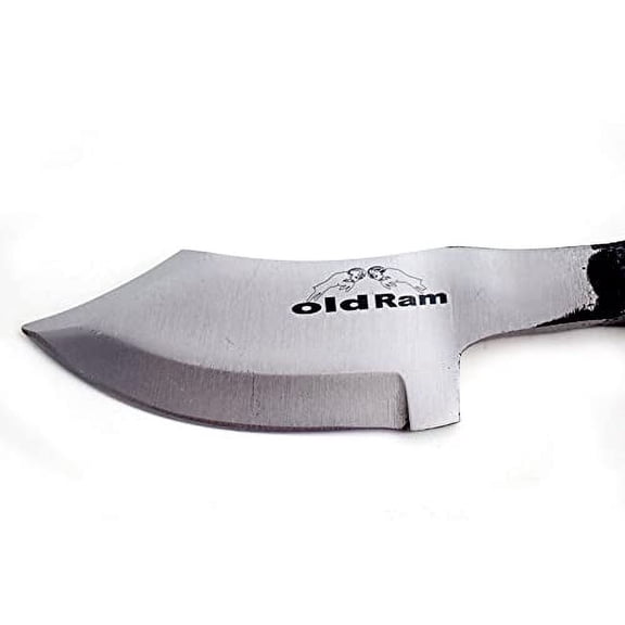 Railroad Spike High Carbon Steel Blade Fix Blade Knife with Leather Carrying Case. (5050)