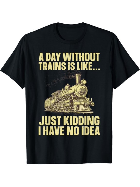 Railroad Steam Train Lovers Men Women T-Shirt