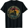 thumbnail image 1 of I Have A One Track Mind Train Retro Engine Model Railroad T-Shirt, 1 of 4