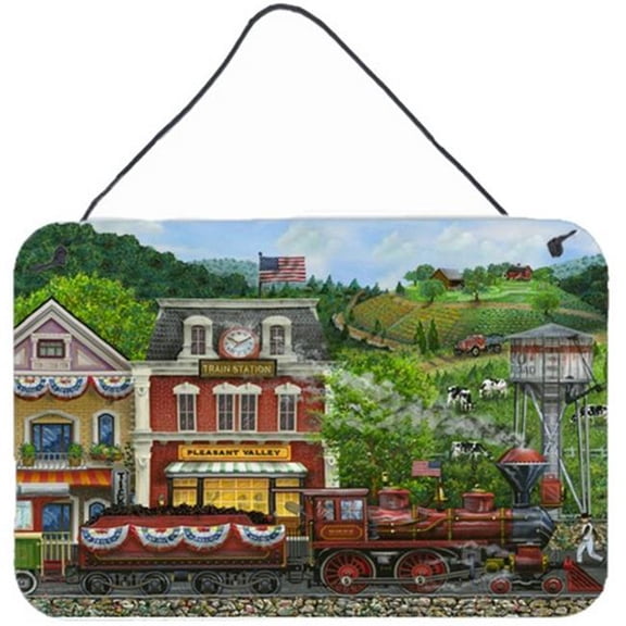Railroad Train Next Stop Pleasant Valley Wall and Door Hanging Prints