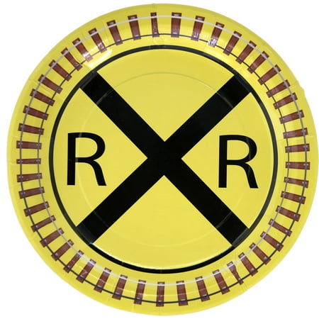 Railroad Train Party 9" Lunch Plates