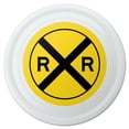 thumbnail image 1 of Railroad crossing Traffic Sign Train Novelty 9" Flying Disc, 1 of 1