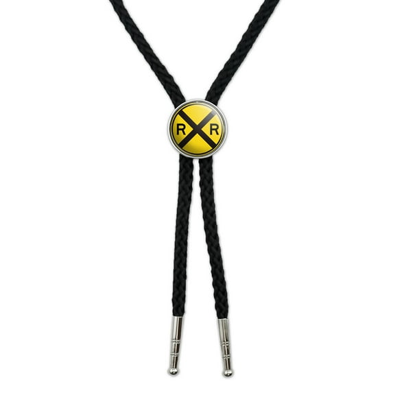 Railroad crossing Traffic Sign - Train Southwestern Bolo Tie