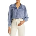thumbnail image 1 of Rails Womens Camille Tencel Ruffled Button-Down Top, 1 of 2