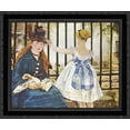 thumbnail image 1 of Railway 24x20 Black Ornate Wood Framed Canvas Art by Manet, Edouard, 1 of 2