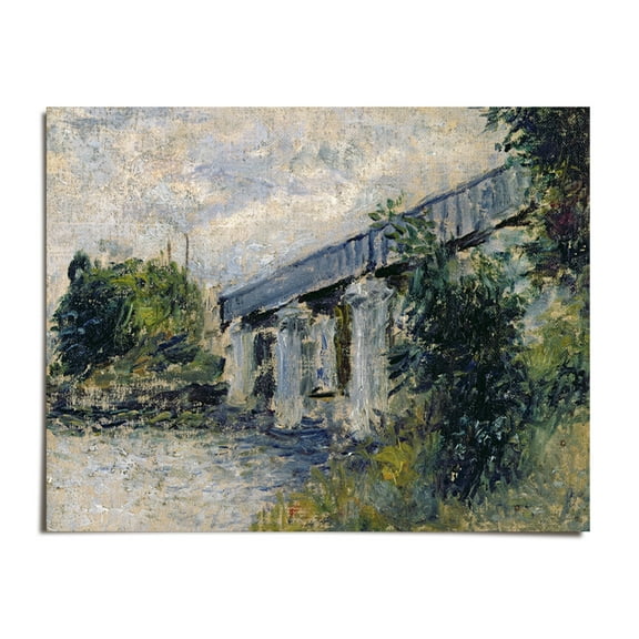 Railway Bridge at Argenteuil - Claude Monet - 8x12 - Wall Art Print - UNFRAMED