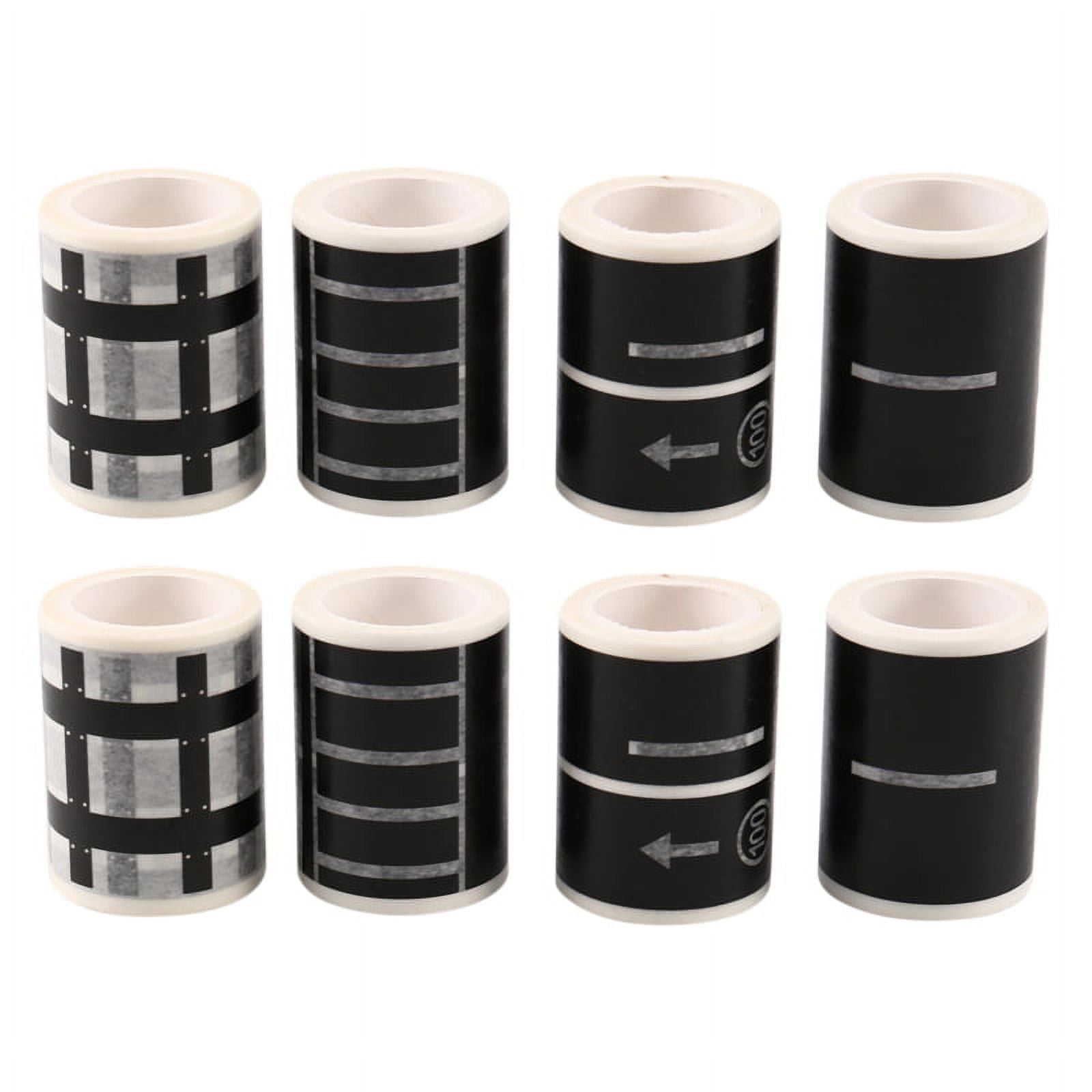 Railway Highway Road Tape 8 Rolls 4.8cmx5M Sticker Traffic Road Adhesive Masking Tape Road for