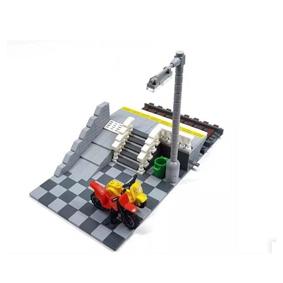 Railway or Metro Elevated Platform Building Bricks Set | General Jim's Toys | GJ-CTP