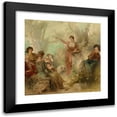 thumbnail image 1 of Raimund Ritter von Wichera 15x15 Black Modern Framed Museum Art Print Titled - Musical Entertainment (1892), 1 of 5