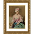 thumbnail image 1 of Raimundo de Madrazo y Garreta 11x14 Gold Ornate Wood Frame and Double Matted Museum Art Print Titled - Portrait of Aline Mason, 1 of 4