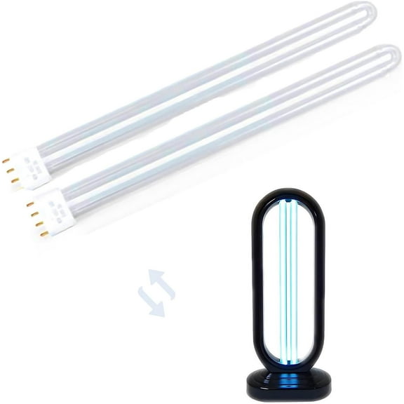 110V 38w Vertical UV Cleaning Lamp Replacement Lamp Tube, for Bed Bugs and Dust Mites,2pcs