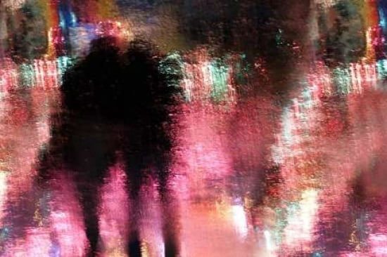Rain Above The Funfair Canvas Art - Stefan Eisele (24 x 36)