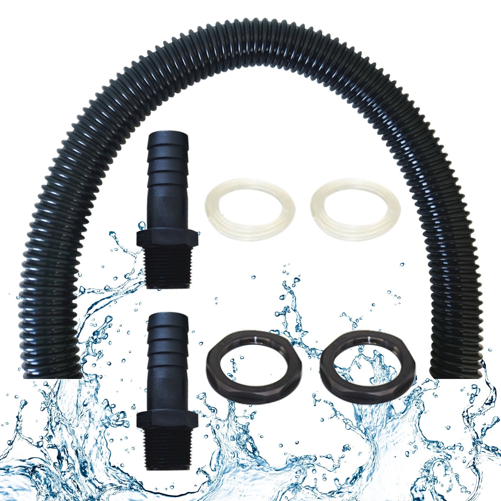 Rain Barrel Diverter Kit 0.5M Long Hose Rain Barrel Connector Kit