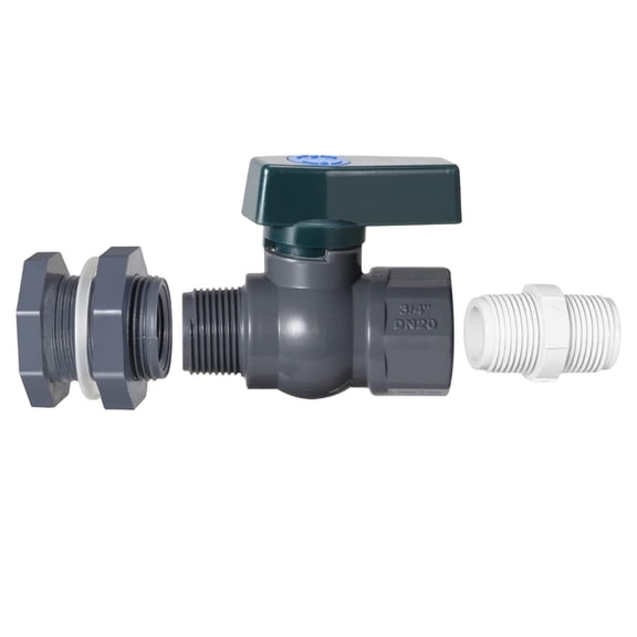 Rain Barrel Diverter Kit with 3/4 Inch Pvc Fittings & Hose Faucet Adapter, Complete Water Collection System for Gutters & Downspouts, Easy Tool-Free Installation for Garden Watering & , 1 Faucet