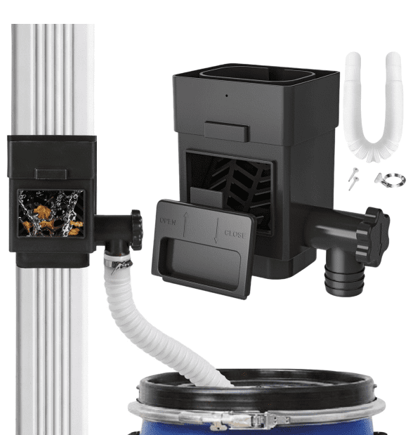 Rain Barrel Diverter Kit, Downspout Diverter Fits for 2x3 or 3x4 Inch ...