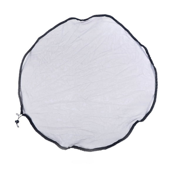 Rain Barrel Mesh Cover, Outdoor Garden Water Collection Protector 37in Nylon Netting Guard for Preventing Debris and Leaves with Adjustable Drawstring