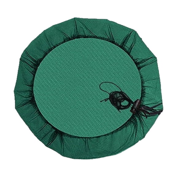 Rain Barrel Mesh Cover With Drawstring Fine Netting Black 19.7 Inch Diameter 1 Pack