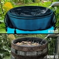 thumbnail image 1 of Rain Barrel Mesh Cover with Drawstring Plastic Outdoor Garden Filter Cover Leaf Debris Protection Screen Water Barrel Protector Black 37in Diameter, 1 of 3