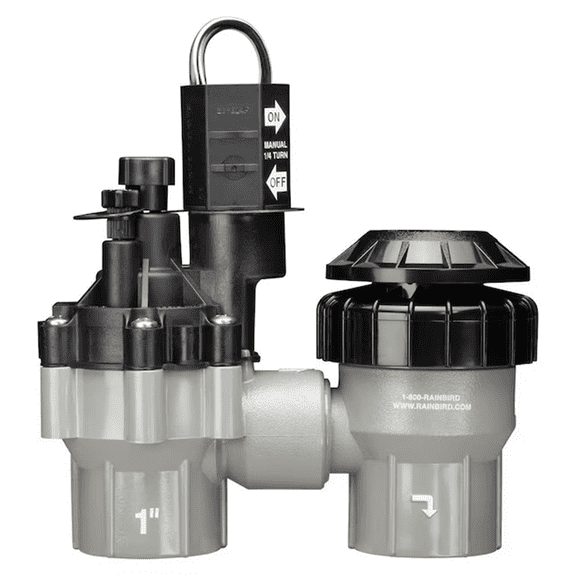 Rain Bird 100ASVF 1" AntiSiphon Electric Irrigation Valve Flow Control 24VAC