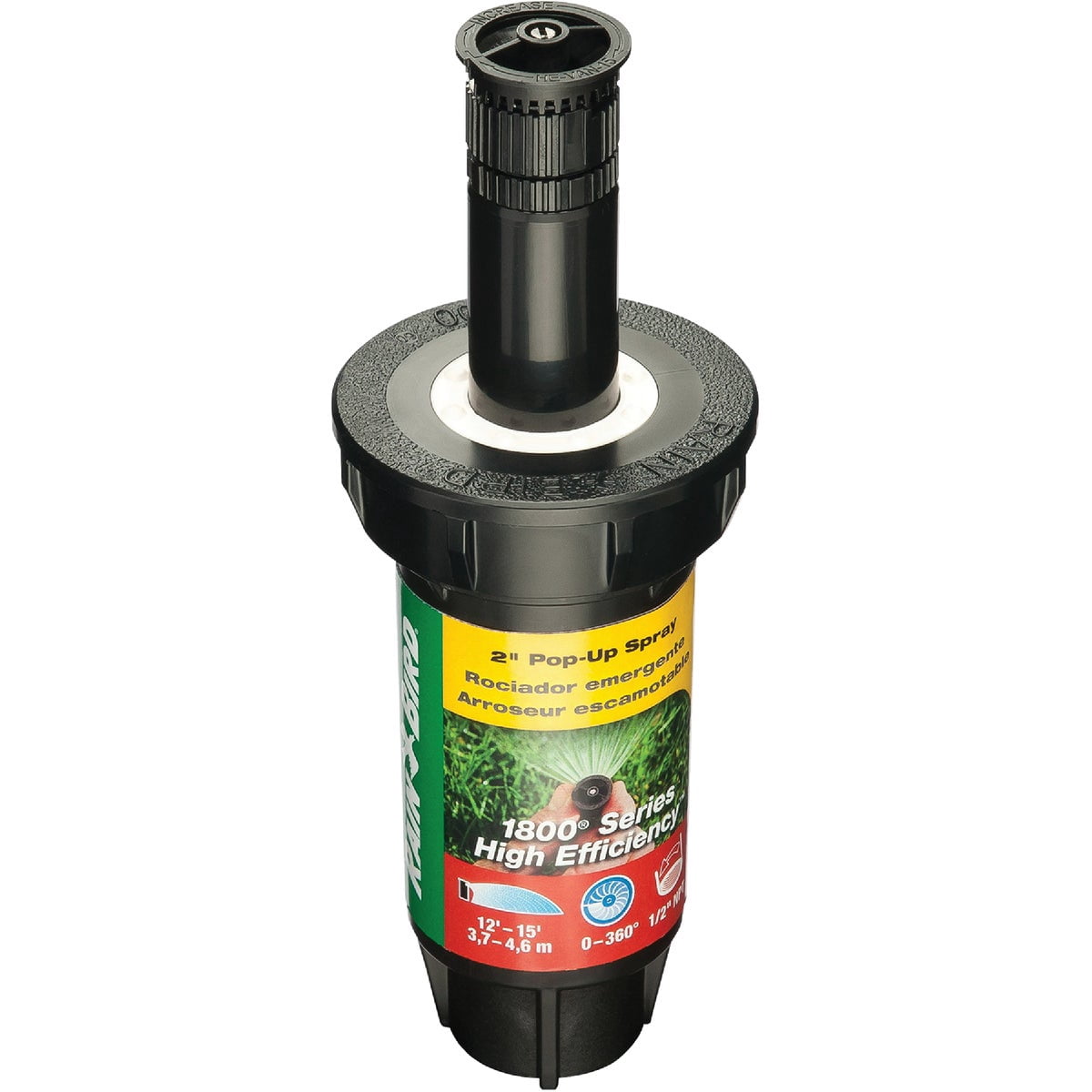 Rain Bird 1800 Professional Sprinkler 1/2 " Plastic 2 " Brown — Garden & Landscape Use, Standard Connection