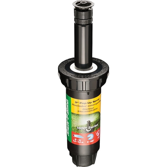 Rain Bird 1803APPRS Pressure Regulating (PRS) Professional Pop-Up Sprinkler, Adjustable 0 - 360 Pattern, 8' - 15' Spray Distance, 3" Pop-up Height