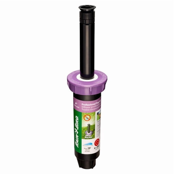 Rain Bird 1804APNP Non-Potable Water Pop-Up Spray Head, Adjustable 0-360 Degree, 15 ft, Purple Cap