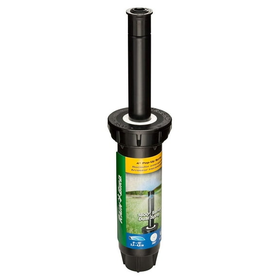 Rain Bird 1804FDS Professional Dual Spray Pop-Up Sprinkler, 360 Full Circle Pattern, 8' - 15' Spray Distance, 4" Pop-up Height