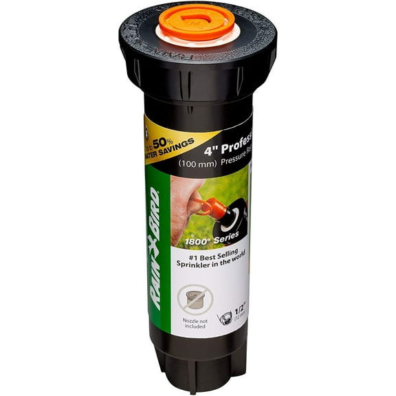 Rain Bird 1804LNPRS Pressure Regulating Professional PRS pop-up Sprinkler, Black