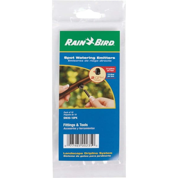 Rain Bird 2 GPH Button Dripper Emitter SW20/10PS - Pressure Compensating - 10 Pack