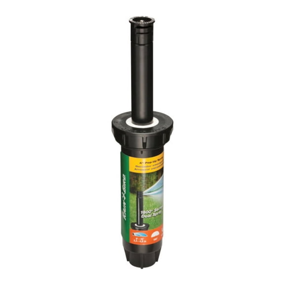 Rain Bird 4 In. Pop-Up Dual Spray Sprinkler Head 1800 Series - Half Circle, Pressure Regulator