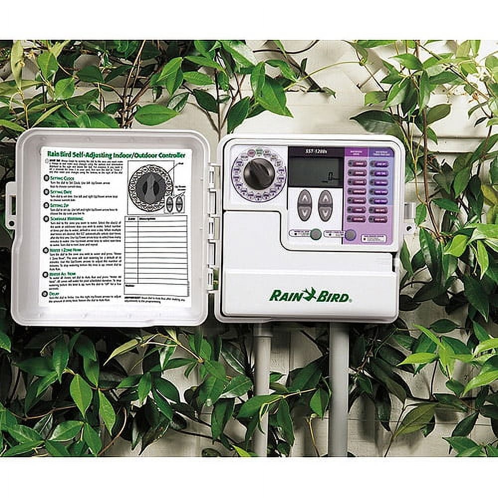 White Plastic Indoor/Outdoor 6-Zone Irrigation Timer