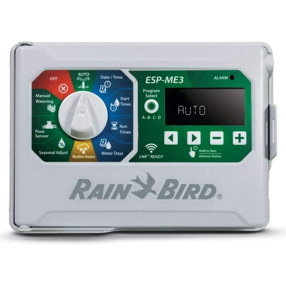 Rain-Bird Controller Indoor Outdoor Lawn Irrigation Sprinkler Timer ESPME3 (Controller Only)