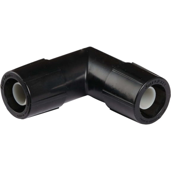 Rain Bird Easy Fit 1/2 In. Tubing Elbow Compression Fitting EFE25-1PS - Easy Installation - Black