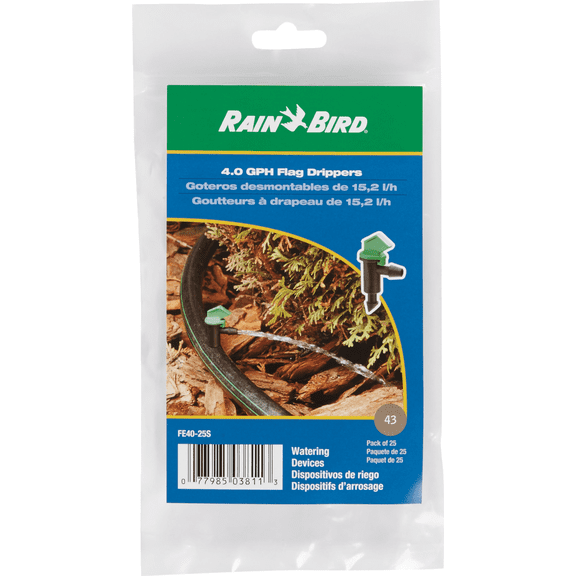 Rain Bird Flag Dripper Emitter - Pack of 12  Residential Use, Standard Application