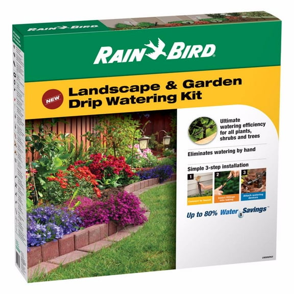 Rain Bird LNDDRIPKIT Drip Irrigation Landscape & Garden Watering 108 Piece Kit