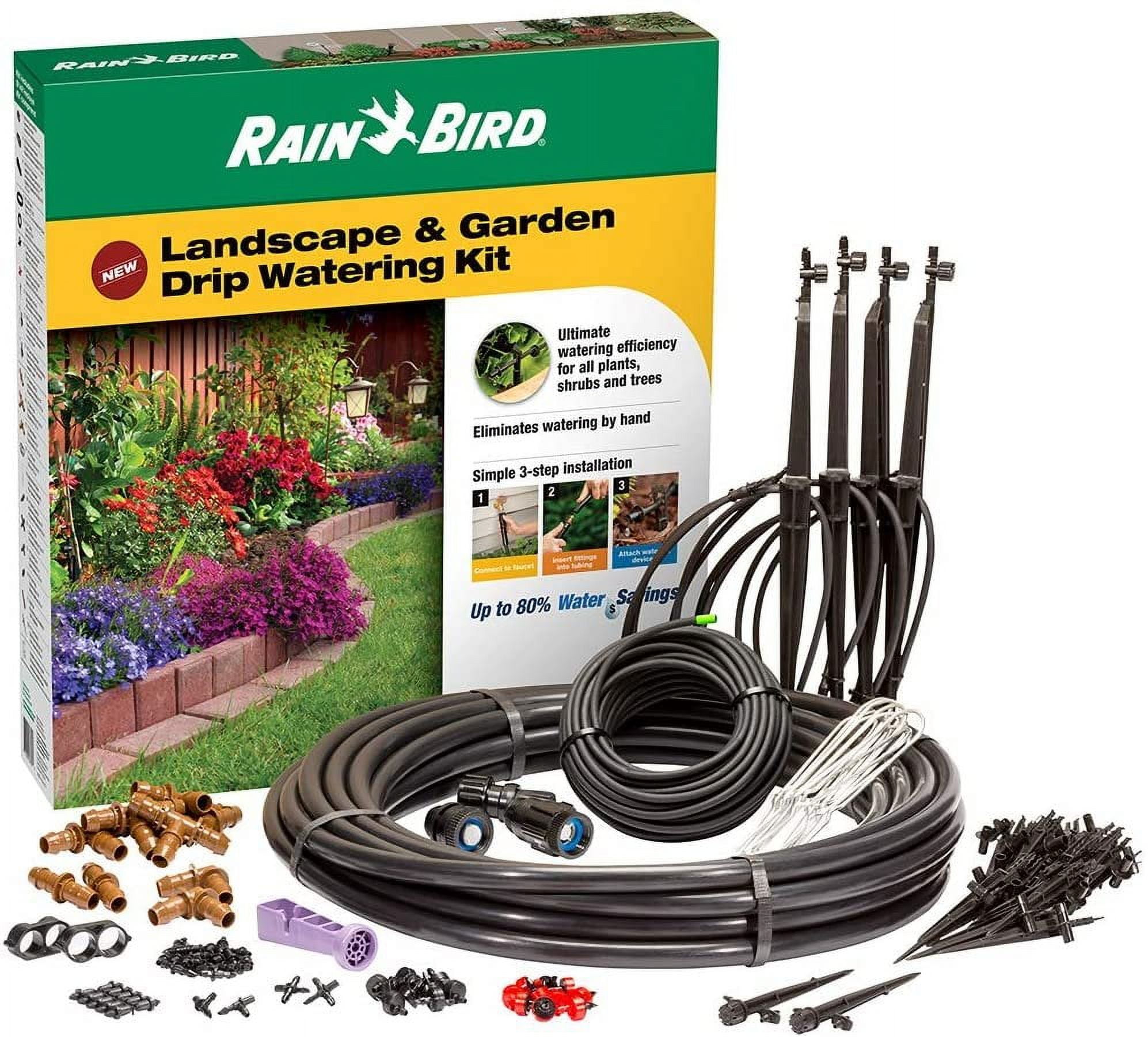 Rain Bird LNDDRIPKIT Drip Irrigation Landscape & Garden Watering Kit