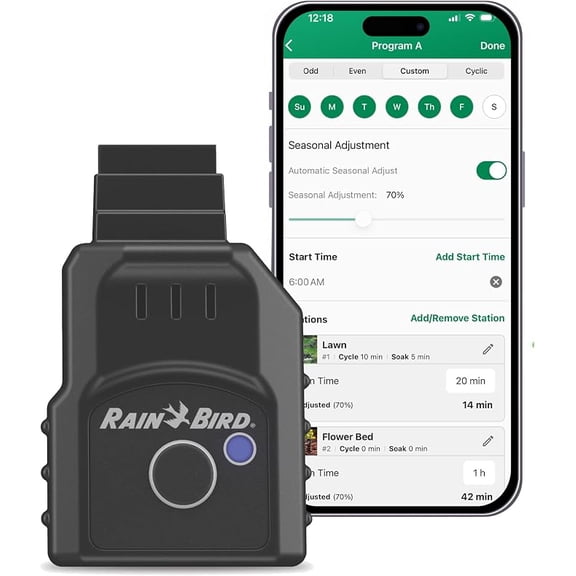 Rain Bird LNK2 2nd Gen Smart WiFi Module, Irrigation Controller WiFi Upgrade, App Remote Watering Control, Compatible with TRU, ESP-TM2, ESP-ME3, ESP-RZXe, ESP-LXME2